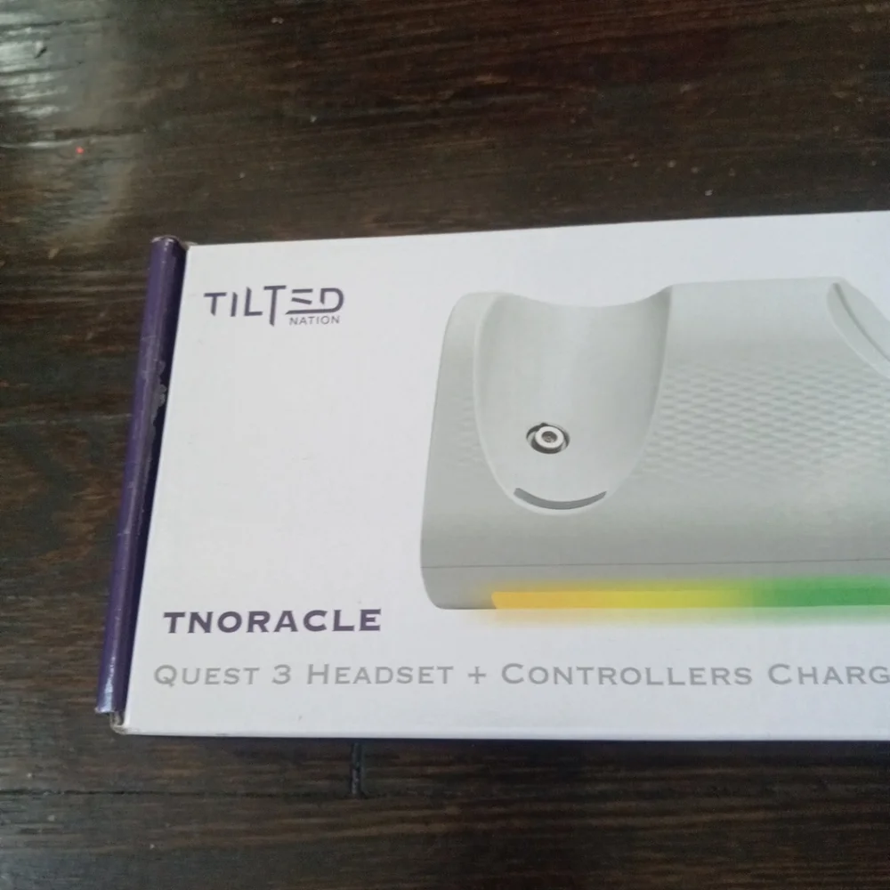 Tilted Nation 3 in 1 Headset and Controller Stand with Easy Charging- Box Inc